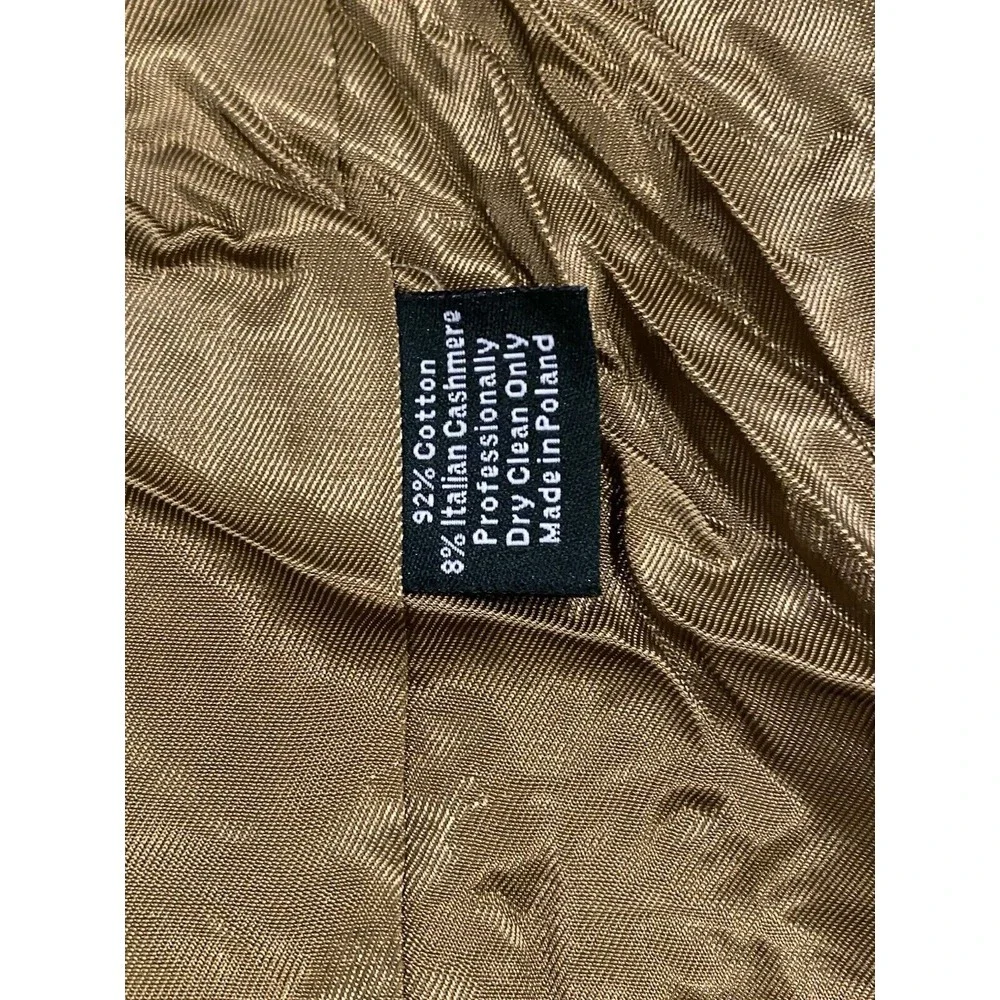 J.Crew Corduroy Blazer Jacket Men's 44R Brown Made In Poland W/ Italian Cashmere